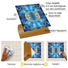 Tink Kendinden Yapışkanlı Mermer Desenli Pvc Karo 004 30x30 cm