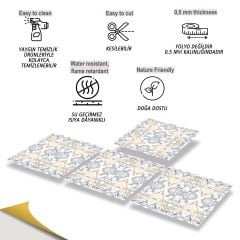 Tink Kendinden Yapışkanlı Mermer Desenli Pvc Karo 005 30x30 cm