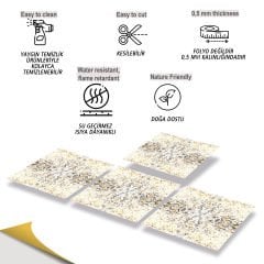 Tink Kendinden Yapışkanlı Mermer Desenli Pvc Karo 011 30x30 cm