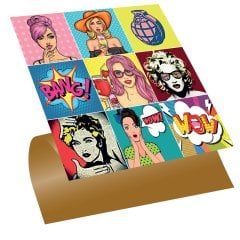 Tink Kendinden Yapışkanlı Fayans Karo Karma Pop Art 30x30 cm