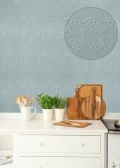 Tink 3D Duvar Paneli Boyanabilir Dekota 60x120 cm Çiçek Bahçesi Desenli