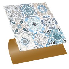 Tink Kendinden Yapışkanlı Fayans Karo Fas 4 Retro 001 30x30 cm