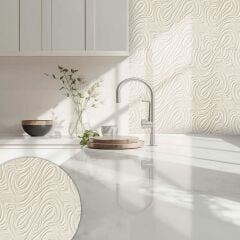 Tink 3D Duvar Paneli Boyanabilir Dekota 60x120 cm Dalga Desenli