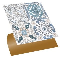 Tink Kendinden Yapışkanlı Fayans Karo Fas 4 Retro 002 30x30 cm