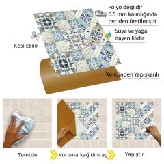 Tink Kendinden Yapışkanlı Fayans Karo Fas 4 001 30x30 cm
