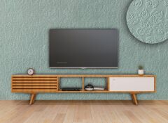 Tink 3D Duvar Paneli Boyanabilir Dekota 60x120 cm Güllü Desenli