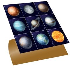 Tink Kendinden Yapışkanlı Fayans Karo Gezegenler 001 30x30 cm 1 m2 (11 Adet)
