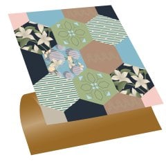 Tink Kendinden Yapışkanlı Pvc Altıgen Çiçek 30x30 cm Kaplama