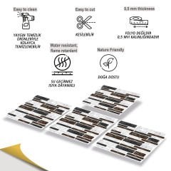 Tink Kendinden Yapışkanlı Asorti Mermer Desenli 30x30 cm Pvc Karo