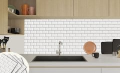 Tink Self Adhesive Metro Tile 30x30 cm PVC Floor Wall Covering 1 m2 (11 Pieces)