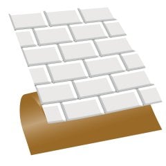 Tink Self Adhesive Metro Tile 30x30 cm PVC Floor Wall Covering 1 m2 (11 Pieces)
