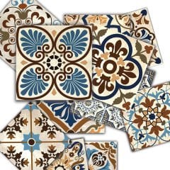 Tink Kendinden Yapışkanlı Karma Fas Dekoratif Mini Pvc Karo Kaplama