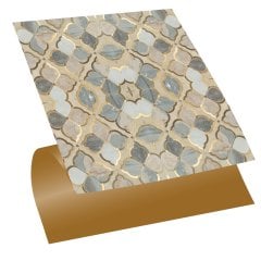 Tink Kendinden Yapışkanlı Pvc Gold Çiçek 30x30 cm Kaplama