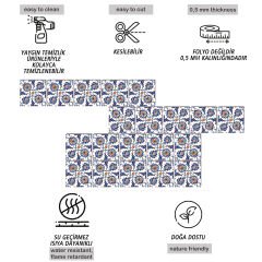 Tink Kendinden Yapışkanlı Çini Dekoratif Mini Pvc Karo