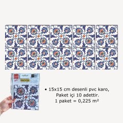 Tink Kendinden Yapışkanlı Çini Dekoratif Mini Pvc Karo