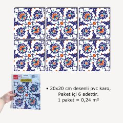 Tink Kendinden Yapışkanlı Çini Dekoratif Mini Pvc Karo
