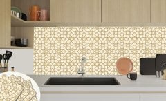 Tink Kendinden Yapışkanlı Pvc Altın Selçuklu Yıldızı 30x30 cm Kaplama
