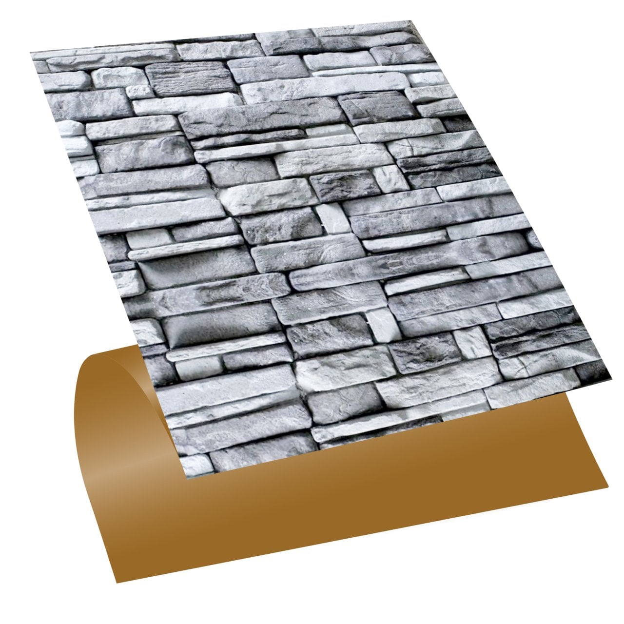 Tink Kendinden Yapışkanlı Pvc Gri Taş 30x30 cm Kaplama