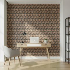 Tink Kendinden Yapışkanlı Keçe Duvar Kağıdı Balıksırtı Desenli 48x280 cm