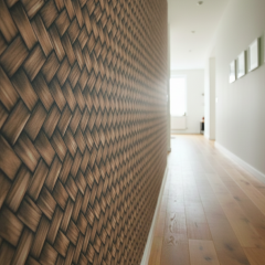 Tink Kendinden Yapışkanlı Keçe Duvar Kağıdı Balıksırtı Desenli 48x280 cm