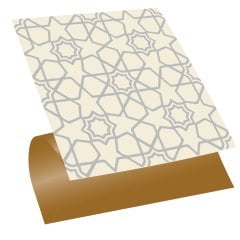 Tink Kendinden Yapışkanlı Pvc Gümüş Selçuklu Yıldızı 30x30 cm Kaplama