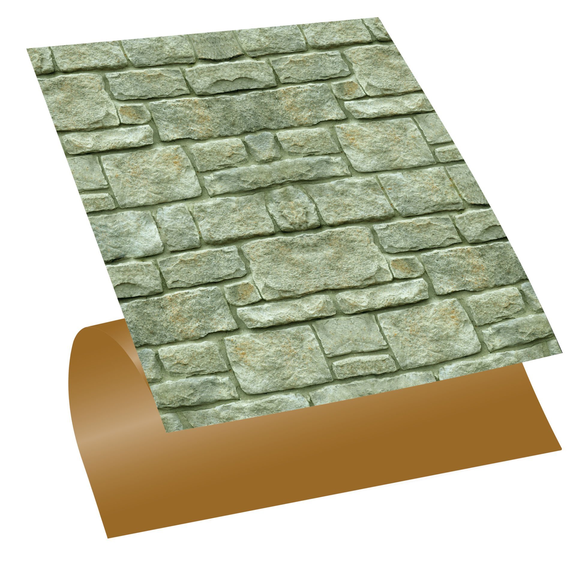Tink Kendinden Yapışkanlı Pvc Yeşil Taş 30x30 cm Kaplama 5 m2 (56 Adet)