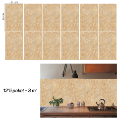 Tink Traverten Mermer Görünümlü Panel Pvc 41X62 cm