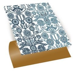 Tink Kendinden Yapışkanlı Mavi Kuş Deseni 30x30 cm Pvc Yer Duvar Döşemesi