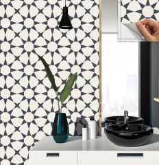 Tink Kendinden Yapışkanlı Yıldızlı Desen 30x30 cm Pvc Yer Duvar Döşemesi