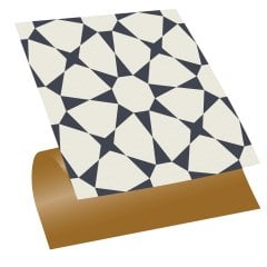 Tink Kendinden Yapışkanlı Yıldızlı Desen 30x30 cm Pvc Yer Duvar Döşemesi