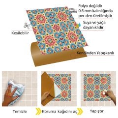 Tink Kendinden Yapışkanlı Selçuklu Yıldızı 30x30 cm Pvc Kaplama