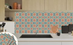 Tink Kendinden Yapışkanlı Selçuklu Yıldızı 30x30 cm Pvc Kaplama