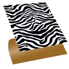 Tink Kendinden Yapışkanlı Zebra Desenli 30x30 cm Pvc Yer Duvar Döşemesi 1 m2 (11 Adet)