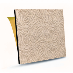 Tink Kendinden Yapışkanlı Keçe Akustik Ses ve Isı Yalıtım Paneli Devetüyü Dalgalı Desenli 48x48 cm