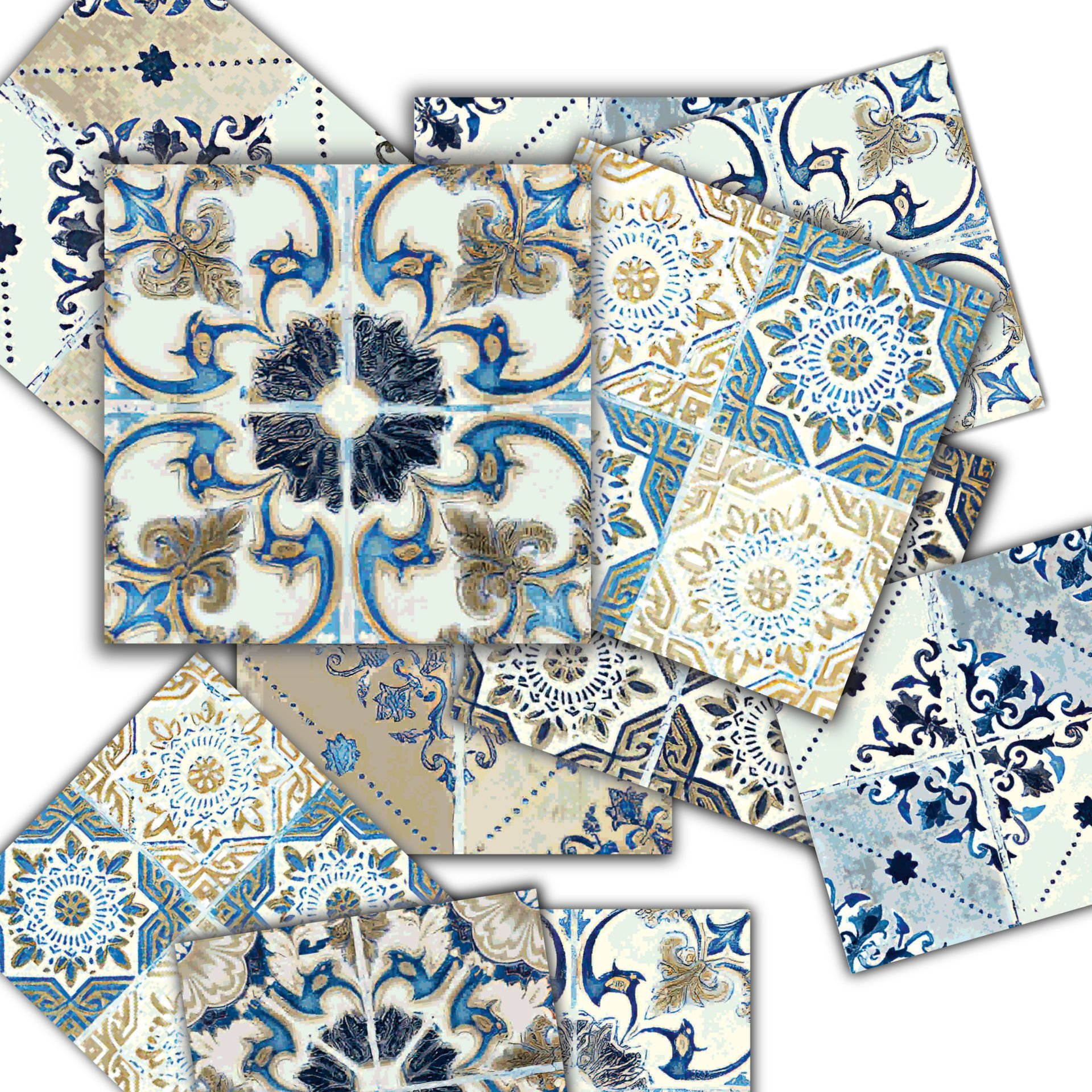 Tink Kendinden Yapışkanlı Fas 4 Dekoratif Mini Pvc Döşeme 20x20 CM 6'LI PAKET