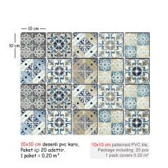 Tink Kendinden Yapışkanlı Fas 4 Dekoratif Mini Pvc Döşeme