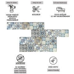 Tink Kendinden Yapışkanlı Fas 4 Dekoratif Mini Pvc Döşeme