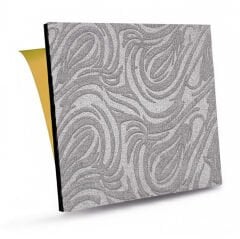 Tink Kendinden Yapışkanlı Keçe Akustik Ses ve Isı Yalıtım Paneli Gri Dalgalı Desenli 48x48 cm