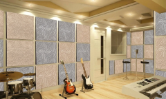 Tink Kendinden Yapışkanlı Keçe Akustik Ses ve Isı Yalıtım Paneli Gri Dalgalı Desenli 48x48 cm