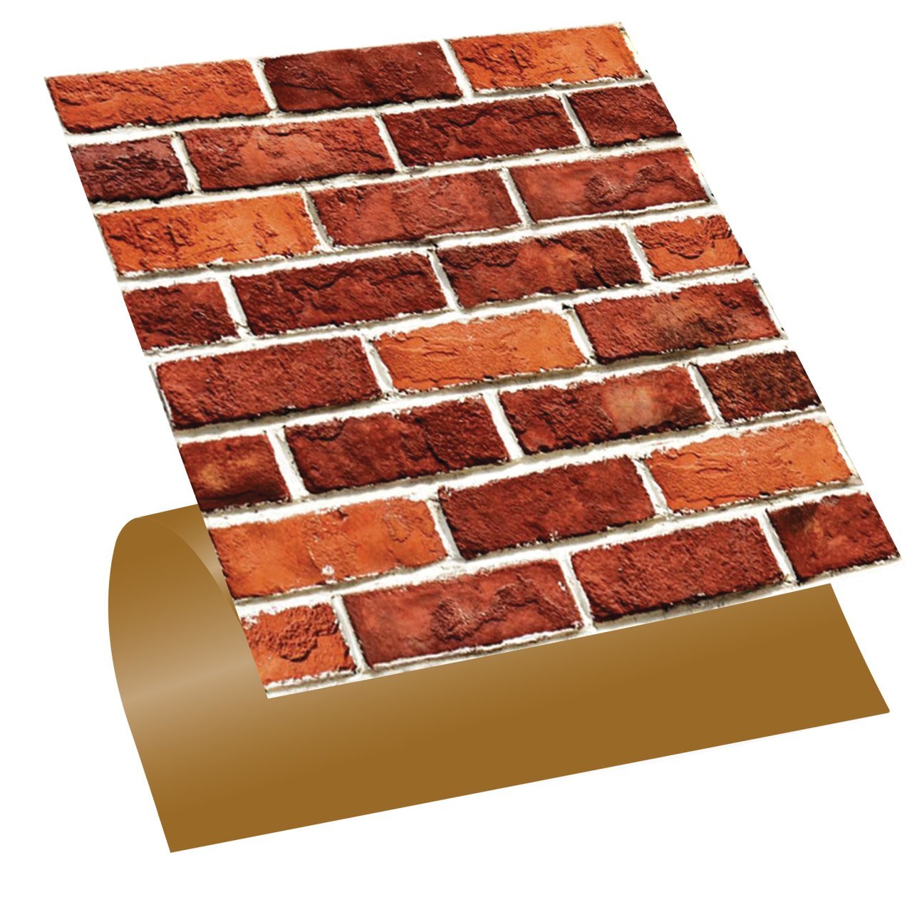 Tink Self Adhesive Red Brick 30x30 cm PVC Coating