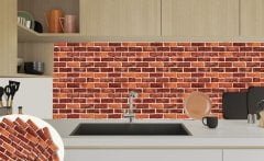Tink Kendinden Yapışkanlı Kırmızı Tuğla 30x30 cm Pvc Kaplama