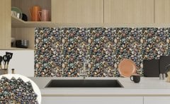 Tink Kendinden Yapışkanlı Çakıl Taşı 30x30 cm Pvc Kaplama 1 m2 (11 Adet)