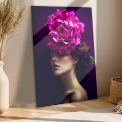 Cam Görünümlü Dekoratif 3'lü Tablo