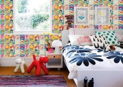 Tink Kendinden Yapışkanlı Karma Pop Art Dekoratif Mini Pvc Karo Kaplama