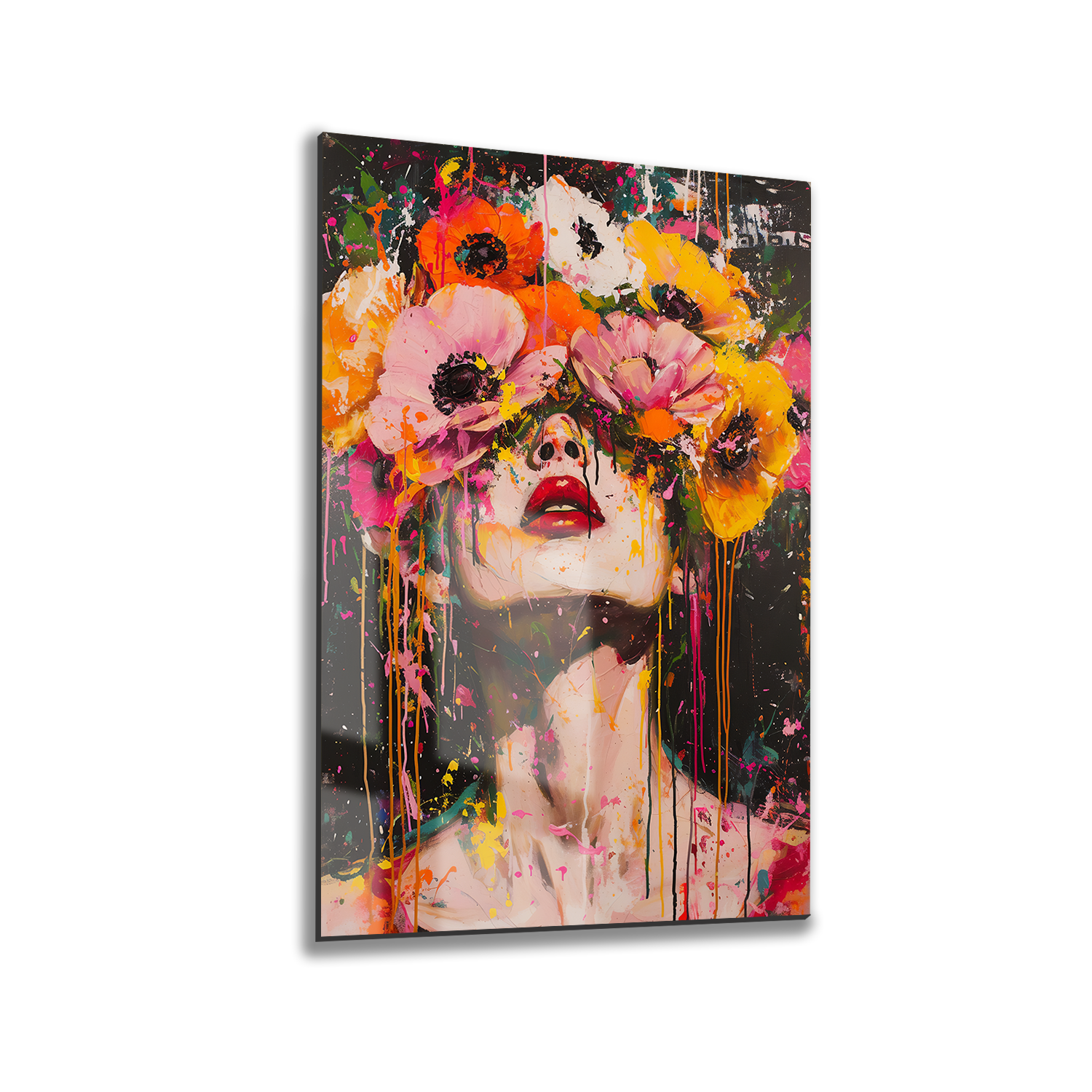 Tink Modern Dekoratif Tablo, Cam Görünümlü, Yapışkanlı, Kolay Montaj, UV Baskılı TT1001