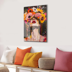 Tink Modern Dekoratif Tablo, Cam Görünümlü, Yapışkanlı, Kolay Montaj, UV Baskılı TT1001