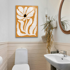 Tink Modern Dekoratif Tablo, Cam Görünümlü, Yapışkanlı, Kolay Montaj, UV Baskılı TT1003