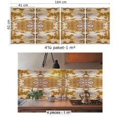 Tink Etnik Mermer Desenli Pvc Panel 41X62 cm 1 m² (4 Adet)