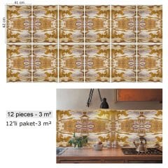 Tink Etnik Mermer Desenli Pvc Panel 41X62 cm 1 m² (4 Adet)