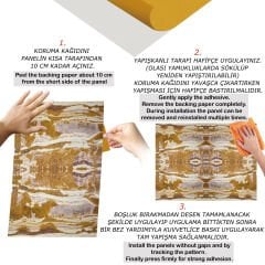 Tink Etnik Mermer Desenli Pvc Panel 41X62 cm